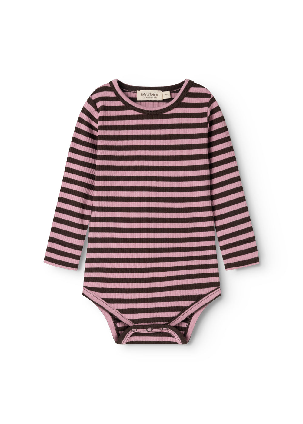 Plain Body LS - Gestreepte romper Heather Stripe –Biologisch katoen & modal – MarMar Copenhage