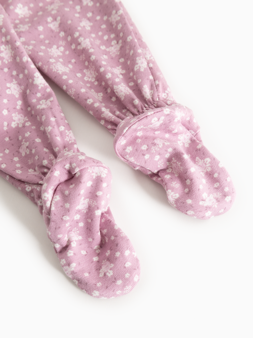 Baby Pants with Feet – Pixa Lit de Rose – Modal & Organic Cotton – MarMar Copenhagen
