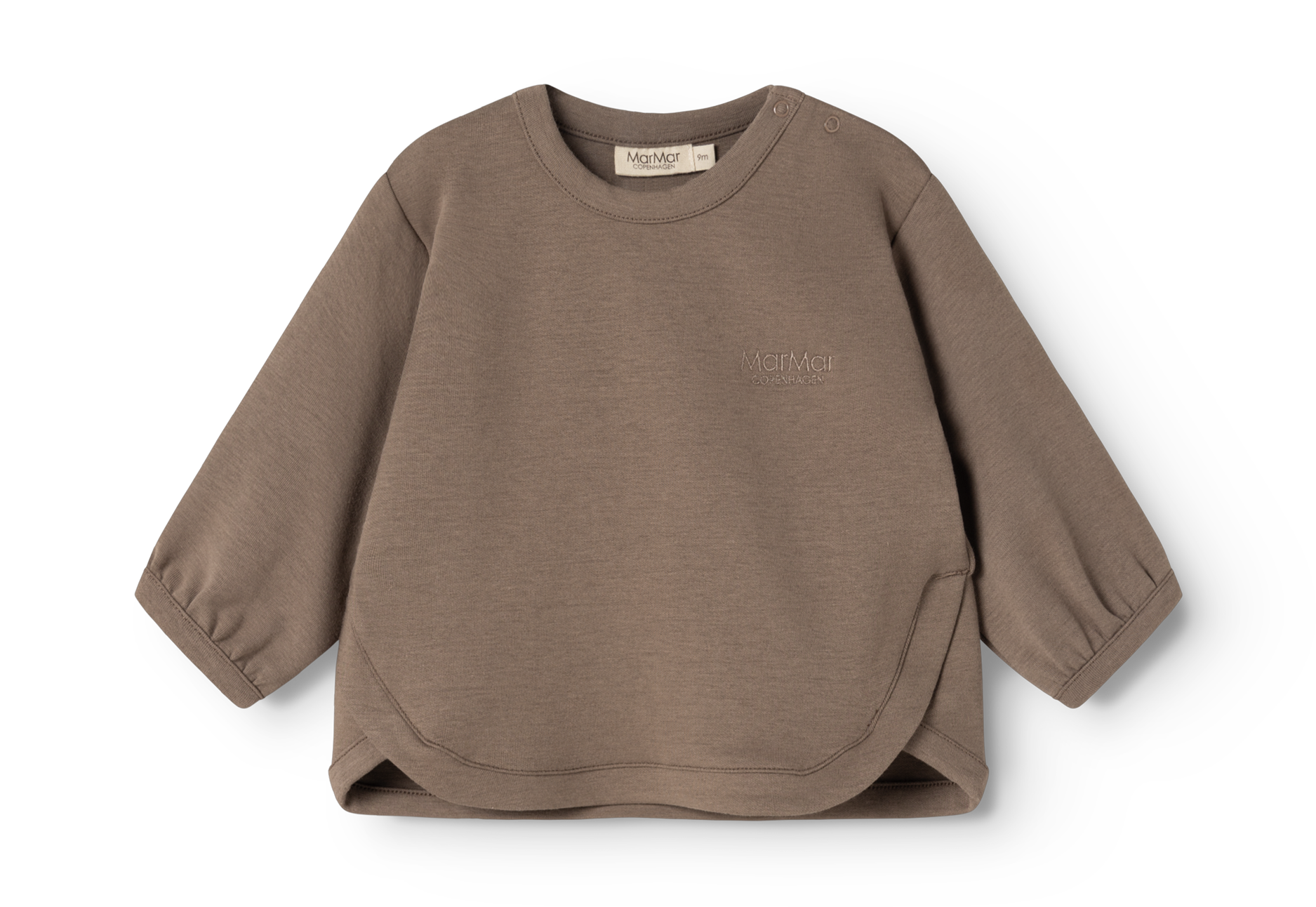Baby sweater Toan B - Double Jersey - Dusty Brown - MarMar Copenhagen - productfoto - afbeelding 3