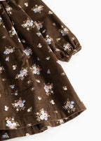 Baby dress Dulle Autumn Bouquet – Fine corduroy cotton – MarMar Copenhagen