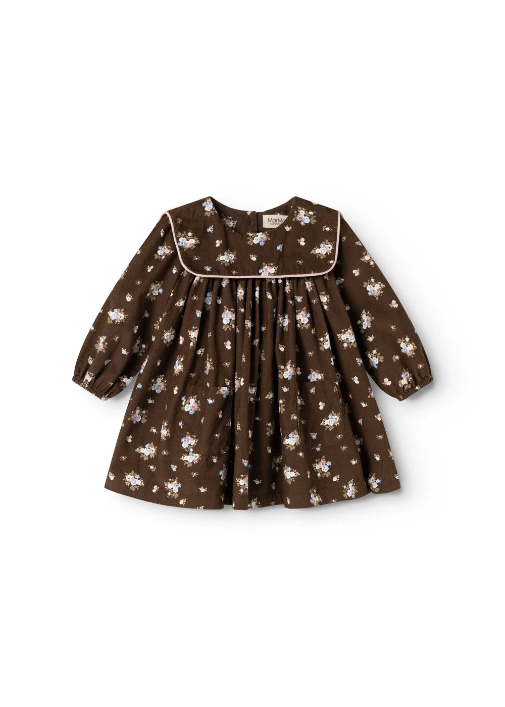 Baby dress Dulle Autumn Bouquet – Fine corduroy cotton – MarMar Copenhagen