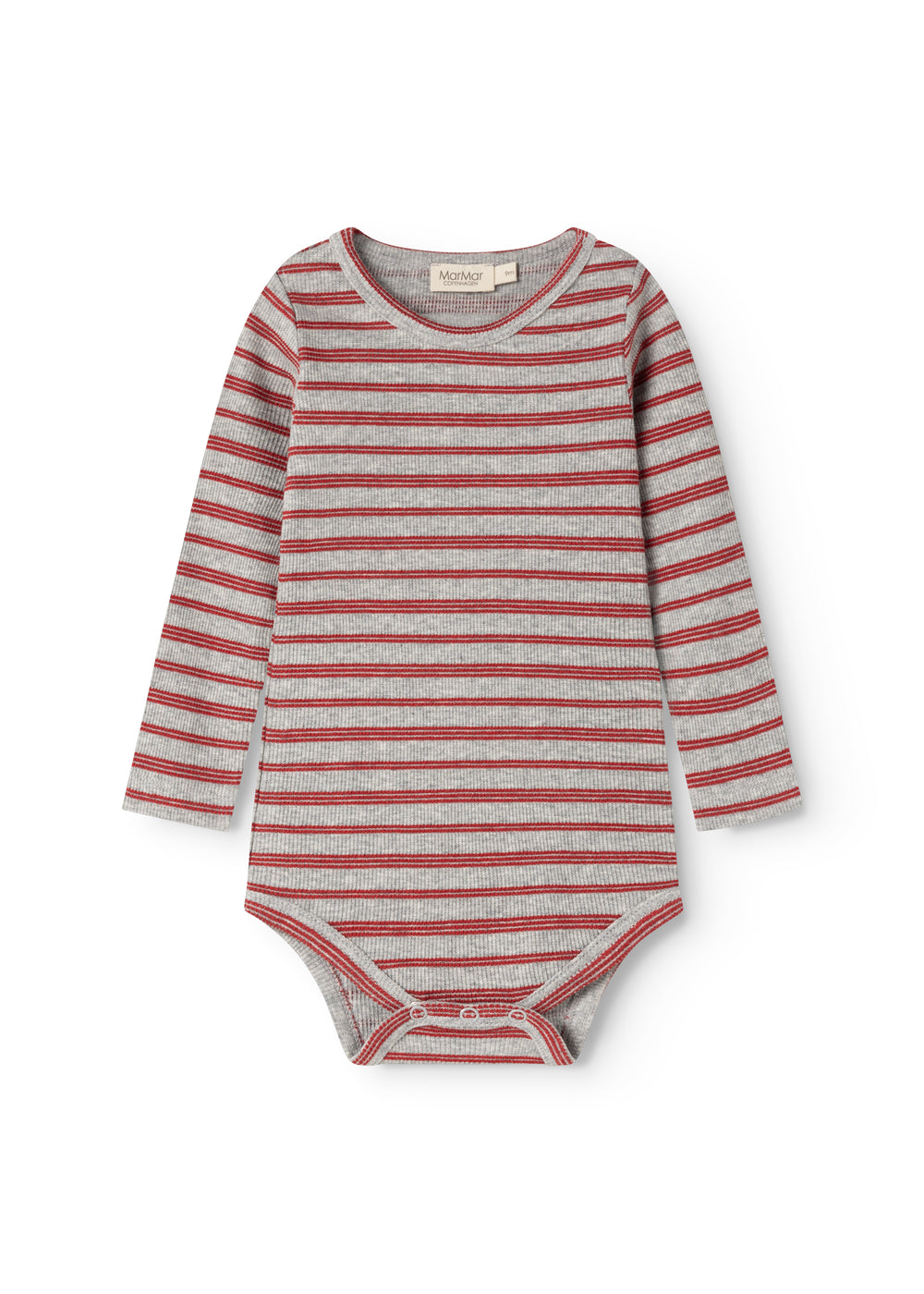 Benedicte Cherry Stripe – Strampler – Modal-Feinripp – MarMar Copenhagen