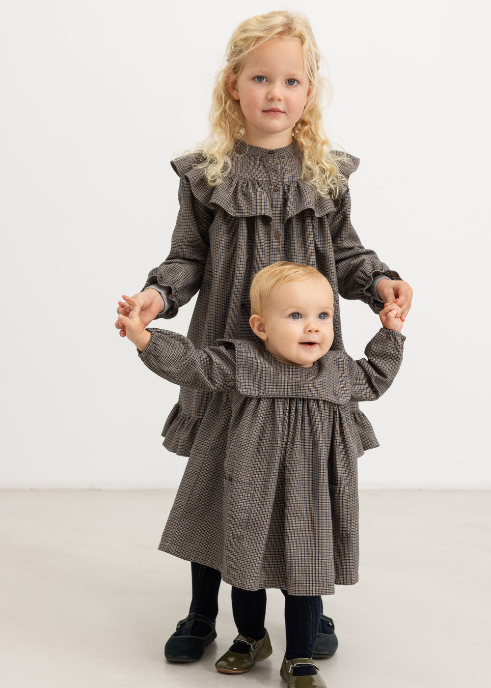 Dulle Houndstooth Check – Dress – Structured Cotton – MarMar Copenhagen