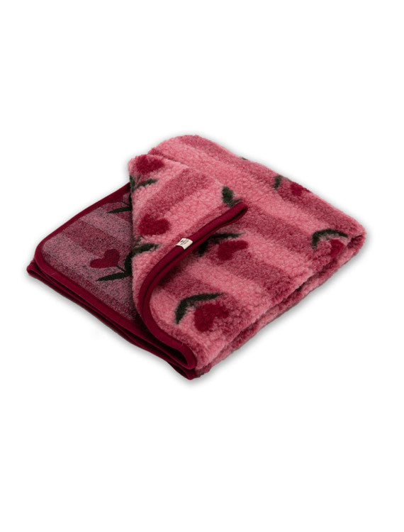 Wool blanket - Cherry Pattern - Tumbled Light – 100% wool – Alwero