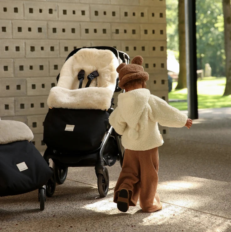 Merino Wool Baby Beanie Teddy Hat - Bruno - BINIBAMBA