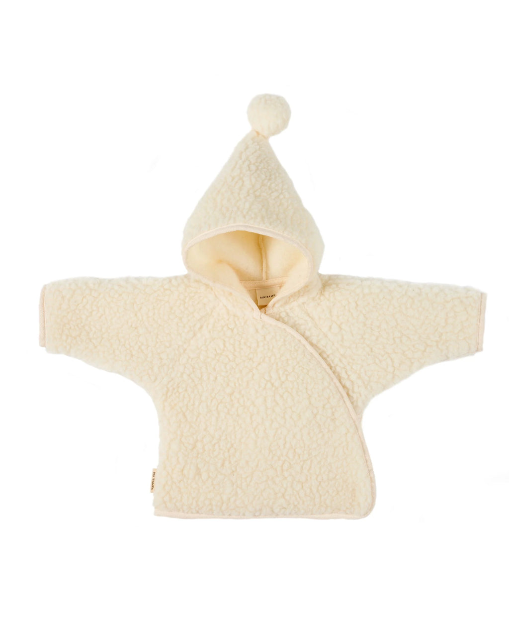 Merino wool jacket - Snugglejacket - Milk - BINIBAMBA