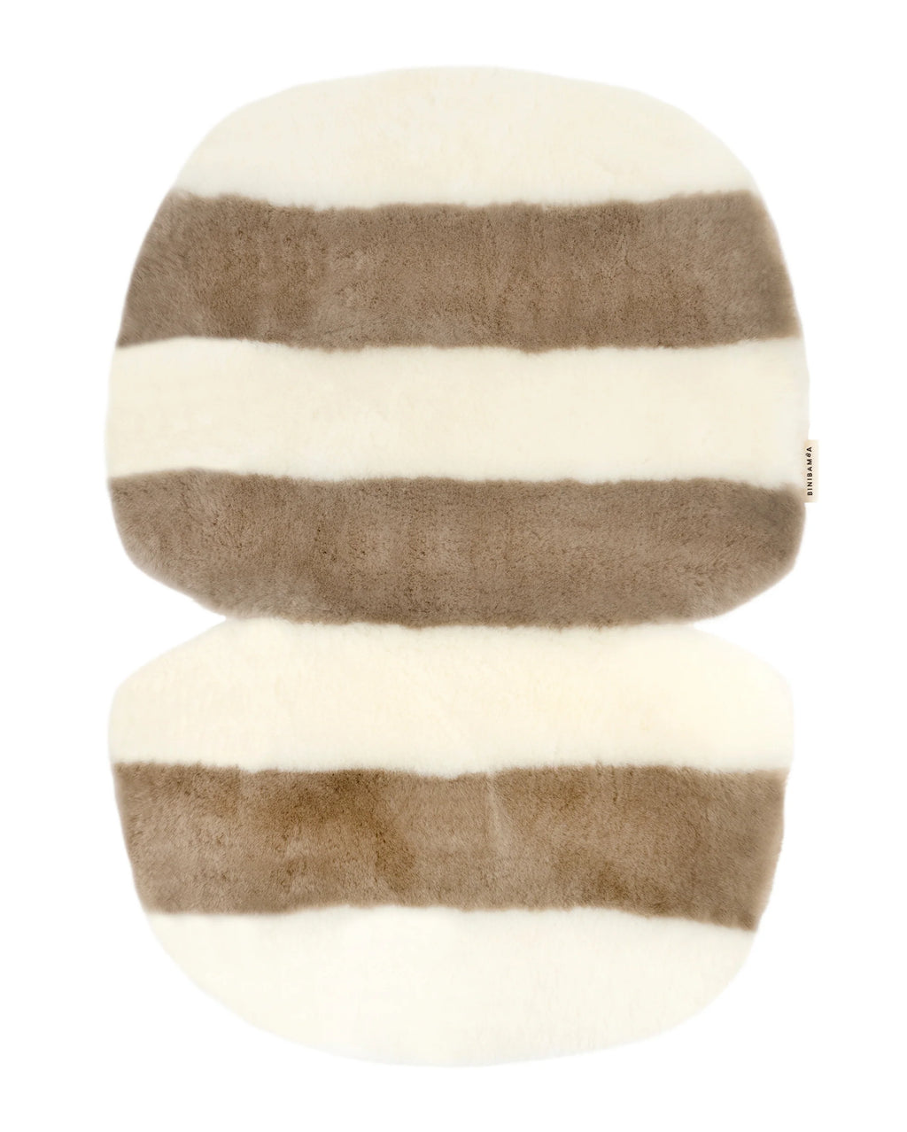 Merino wollen kinderwagen inleg Snuggler® - White Toastie - BINIBAMBA