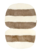 Merino wollen kinderwagen inleg Snuggler® - White Toastie - BINIBAMBA