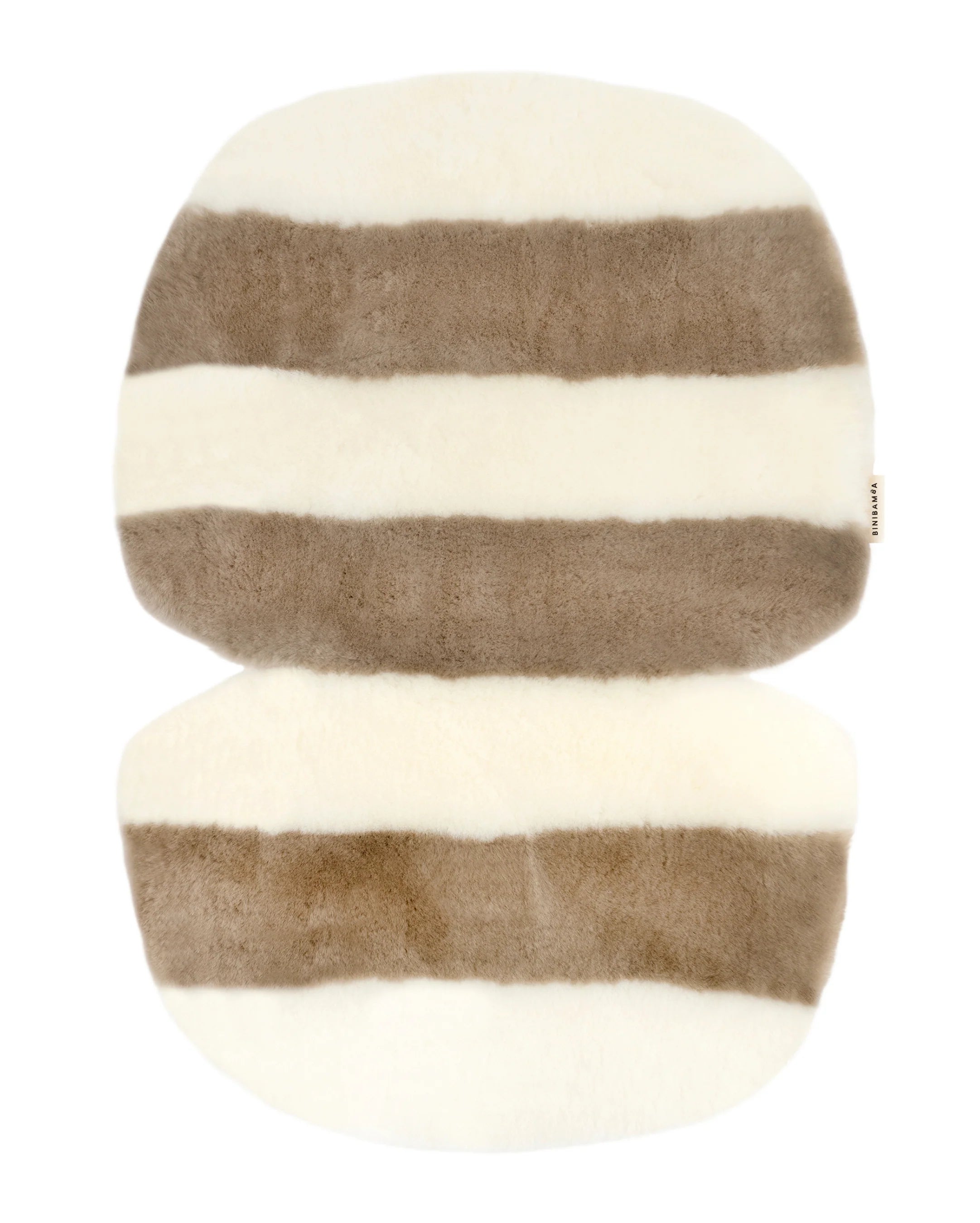 Merino wollen kinderwagen inleg Snuggler® - White Toastie - BINIBAMBA