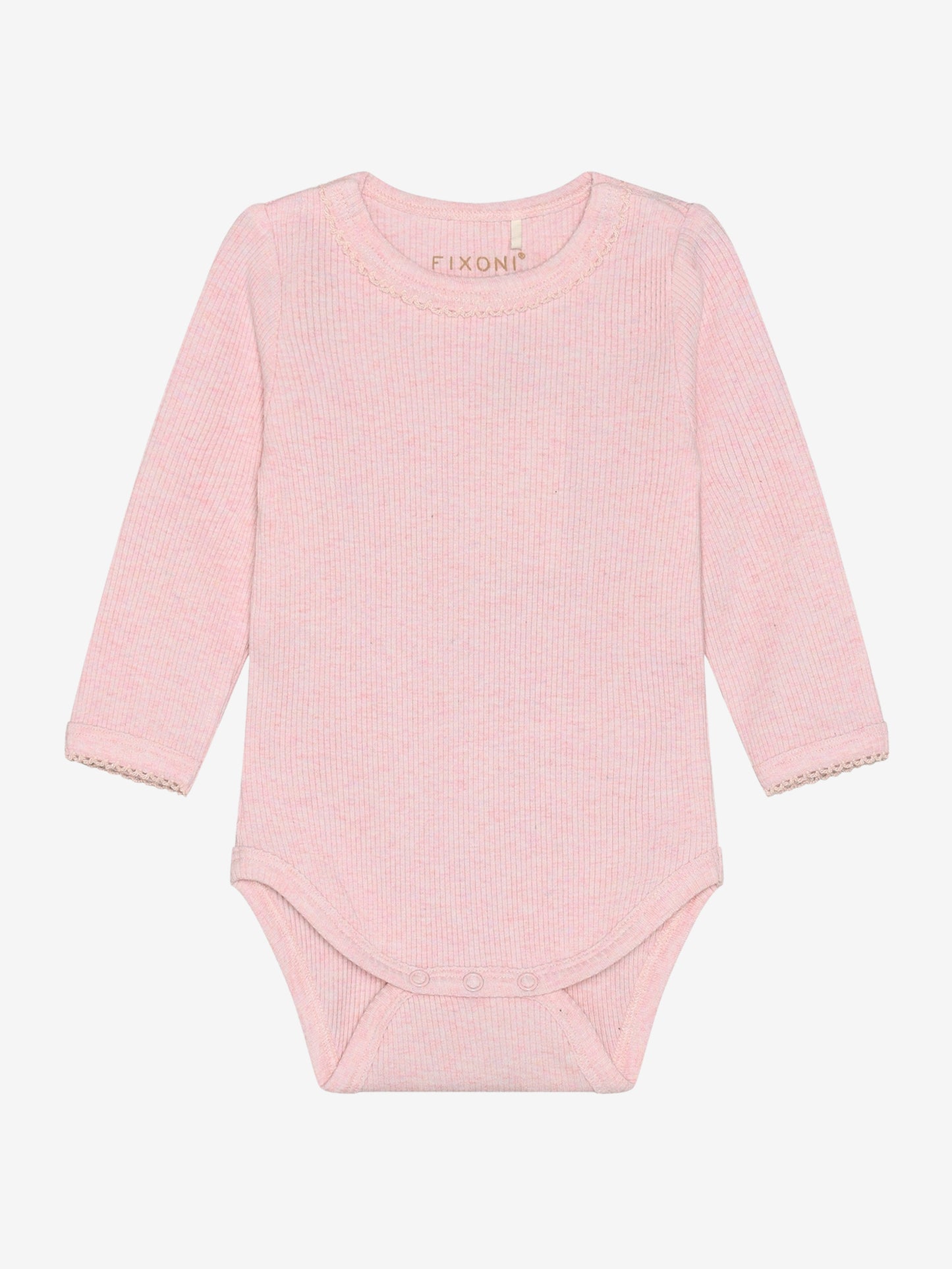 Romper - Modal/katoen - Roze/Bleached Mauve Melange - Fixoni