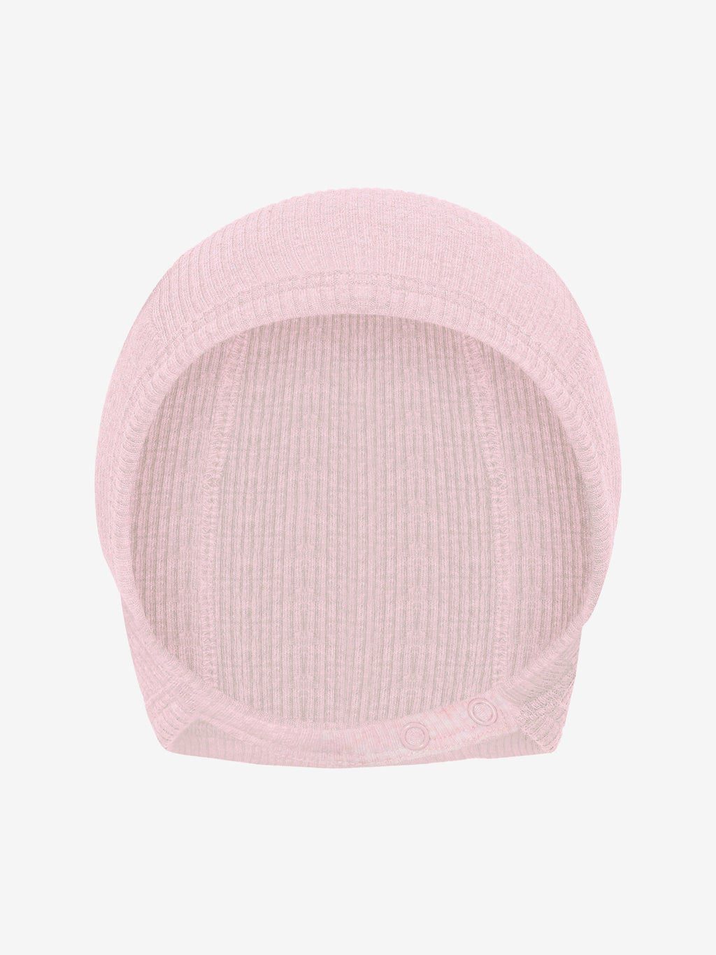 Baby mutsje - Helm mutsje - Modal/Katoen - Roze/Bleached Mauve Melange - Fixoni - productfoto - afbeelding 3