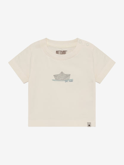 T-shirt korte mouw - Katoen - Wit/Antique White - Huttelihut