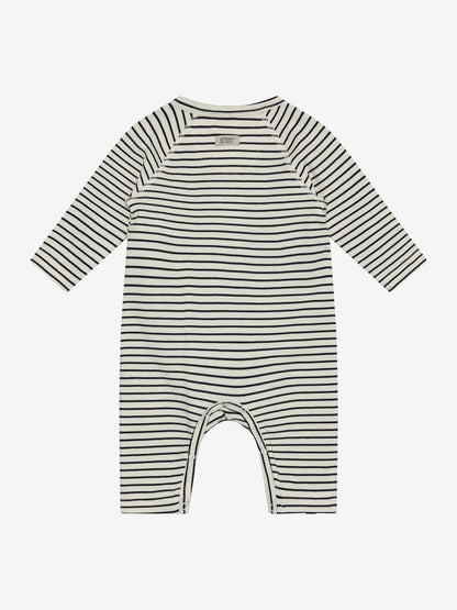 Babygrow - Organic cotton - Bodysuit LS YD Stripe - Navy Blazer - Huttelihut