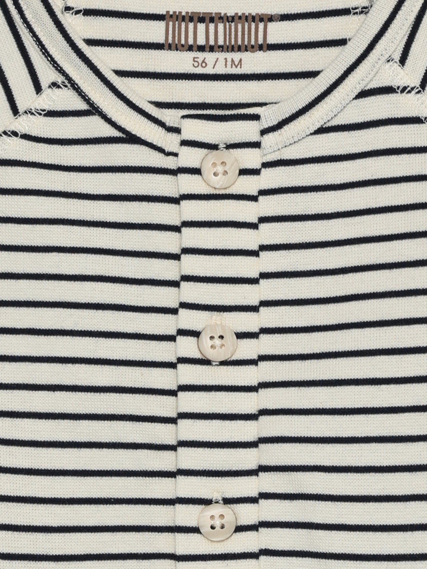 Babygrow - Organic cotton - Bodysuit LS YD Stripe - Navy Blazer - Huttelihut