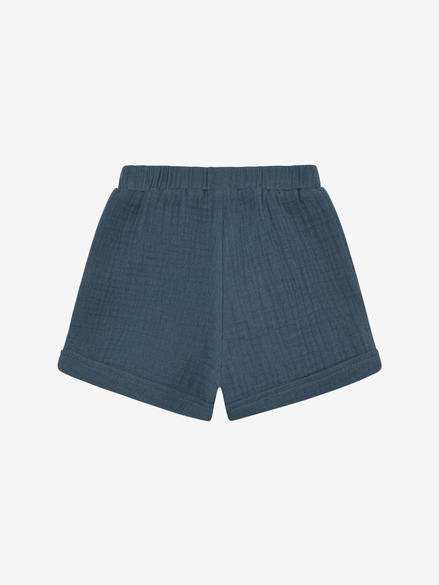 Kort broekje - Katoen mousseline - Baby Muslin Shorts - Bering Sea - Huttelihut
