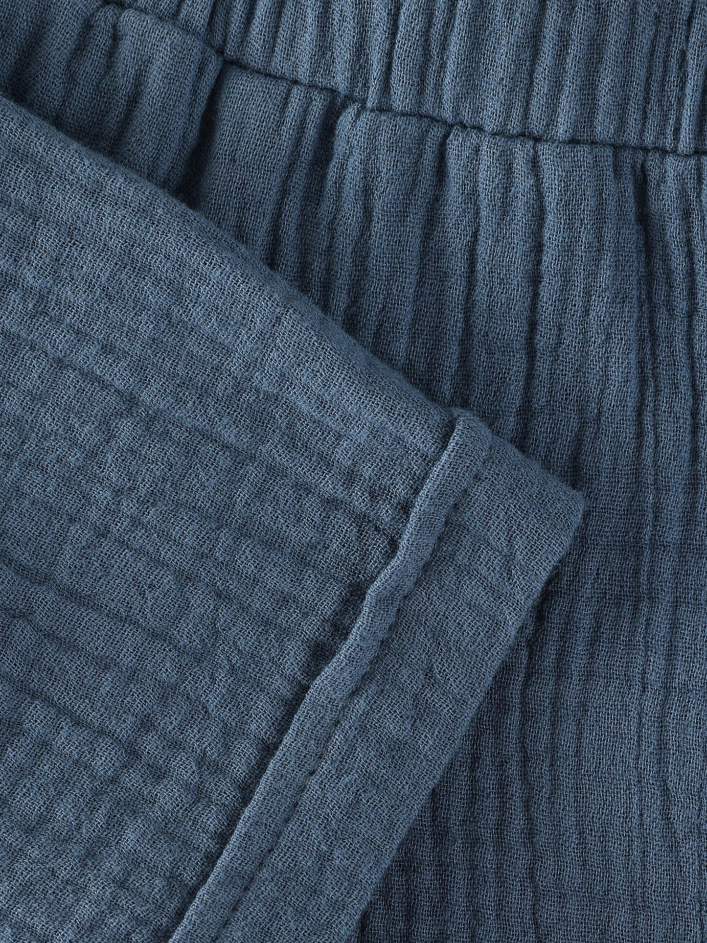 Kort broekje - Katoen mousseline - Baby Muslin Shorts - Bering Sea - Huttelihut