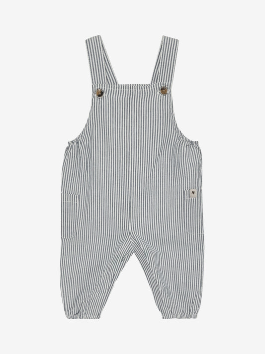 Tuinbroekje - Striped Overalls - Biologisch katoen - Bering Sea/Gestreept blauw - Huttelihut