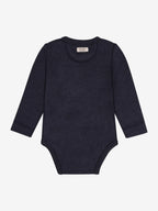 Baby-Strampler langarm - Rose Smoke - Tencel und Merinowolle - HUTTEliHUT
