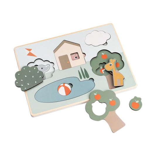 Deer Friends - Houten Laagjes Puzzel - Colour Mix - 18+ maanden - Done by Deer