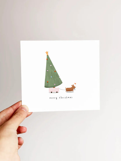 Set of 8 Christmas cards including envelopes and sticker sheet - Alijt