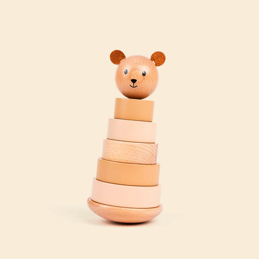 Marcel the Bear Stacking Toy - Wooden stacking toy - Egmont Toys