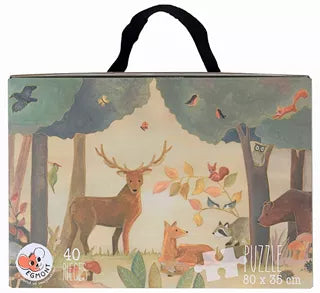 Floor puzzle 40 pieces forest - 80x35 cm - 3+ years - Egmont Toys
