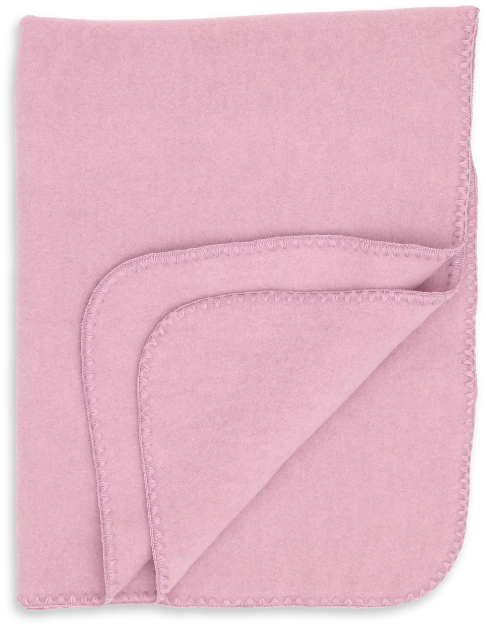 Baby Blanket Wool Fleece - Baby blanket with blanket stitch - Engel Natur