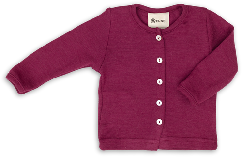 Babyjäckchen - Wolle/Seide - Baby Cardigan - Engel Natur