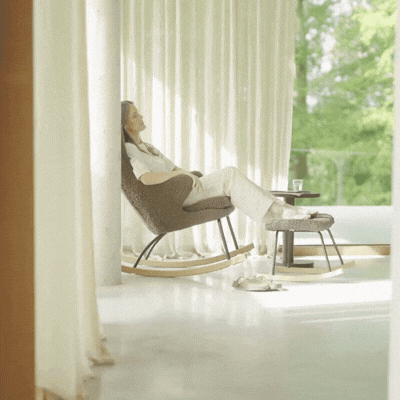 Rocking Chair De Luxe Adult Teddy - Bison of Stone - Schommelstoel - Quax