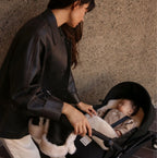 Milk Minipuff – Merino-Lammfell-Fußsack für Babywanne & Stokke YOYO – BINIBAMBA