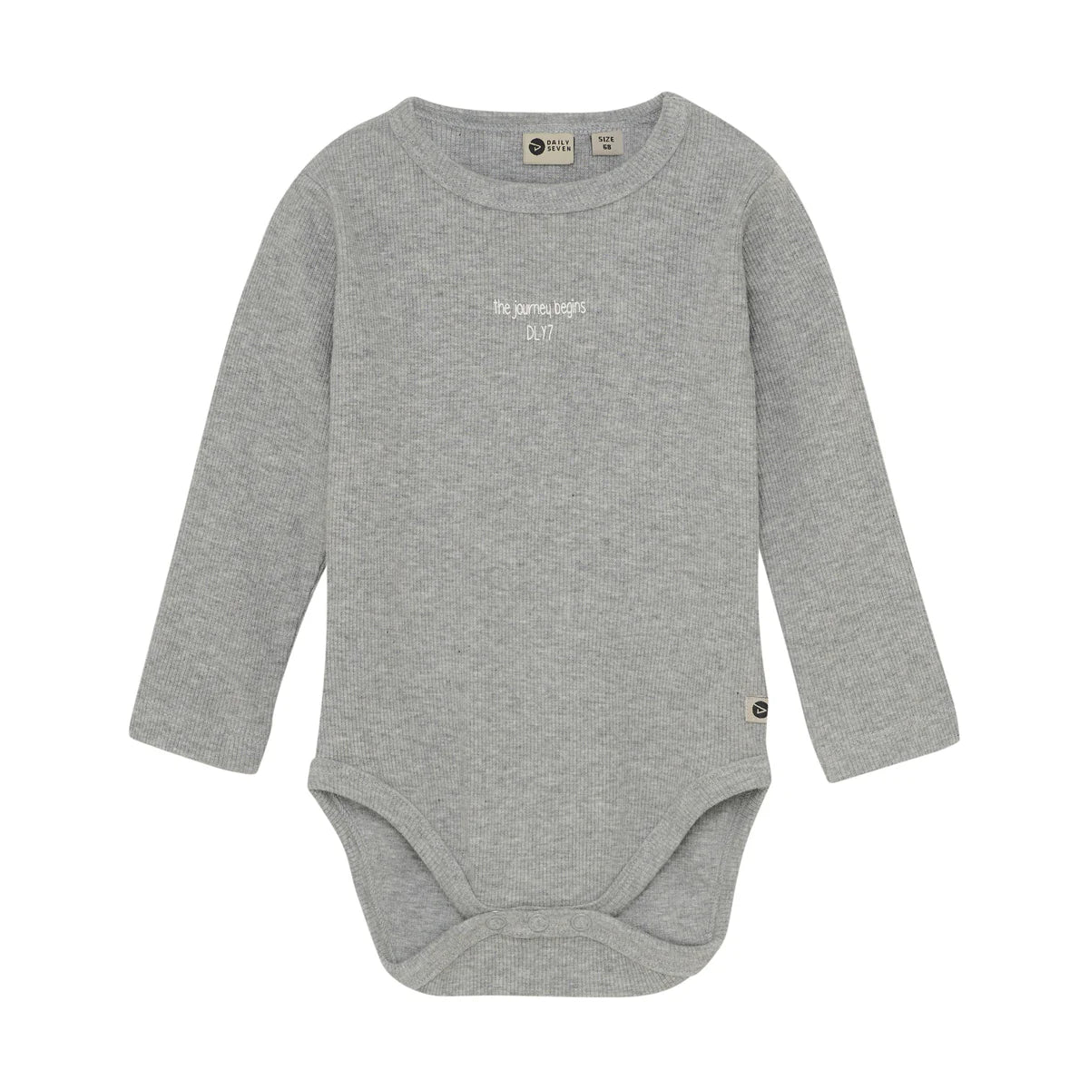 Daily7 - Romper met lange mouwen - Katoenmix - Grijs - productfoto
