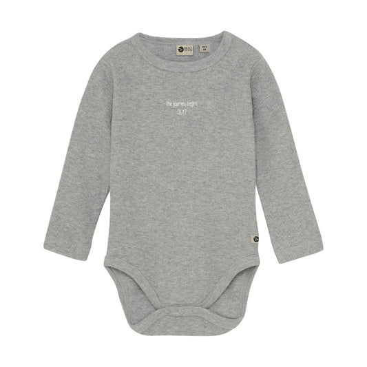 Daily7 - Long-sleeved romper - Cotton blend - Grey
