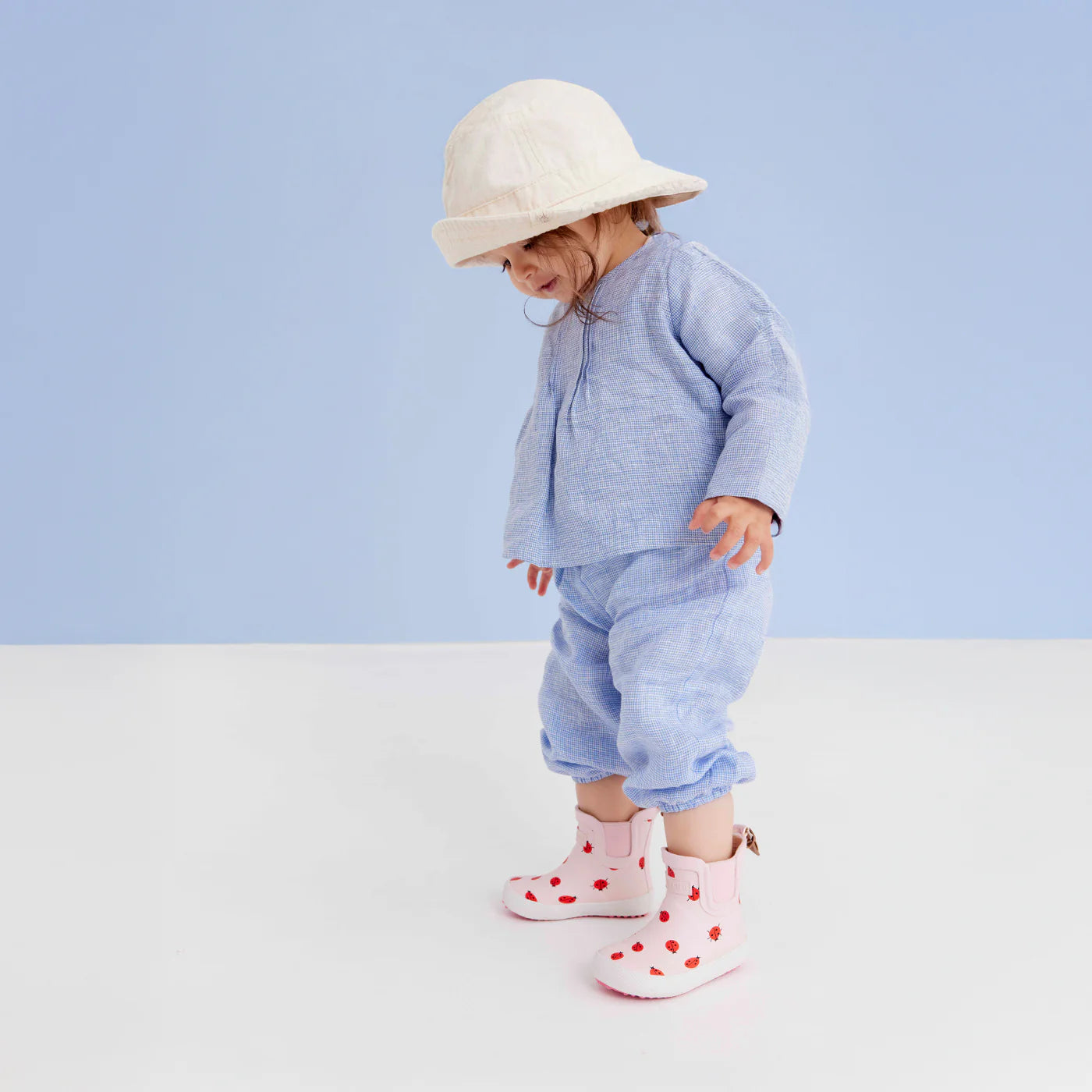 Natural rubber rain boot - Low model - Cute ladybug - Bisgaard