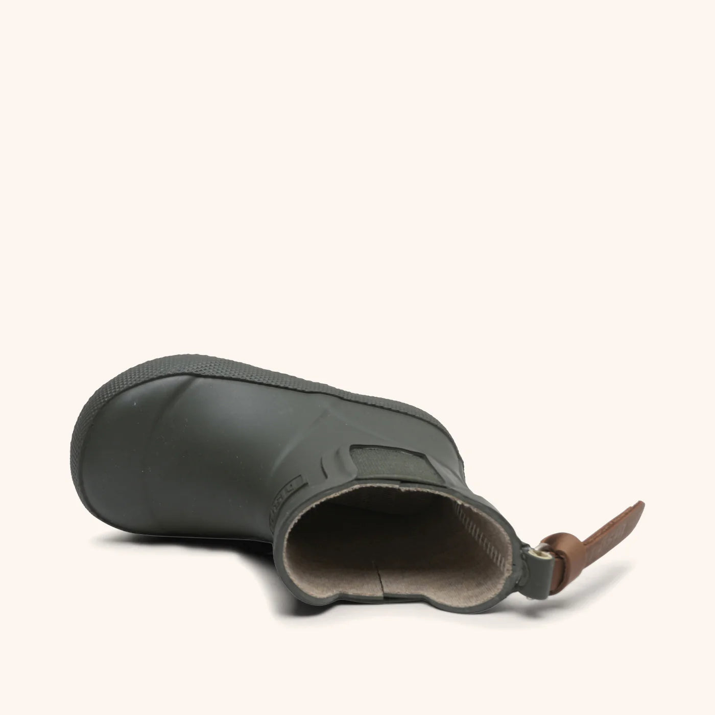 Natural rubber rain boot - Low cut - Olive/dark green - Bisgaard