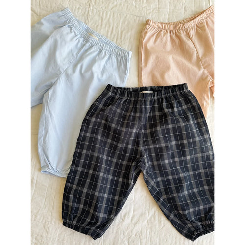 Babyhose Pixi Pants - Bio-Baumwolle - Blue Check - Lalaby