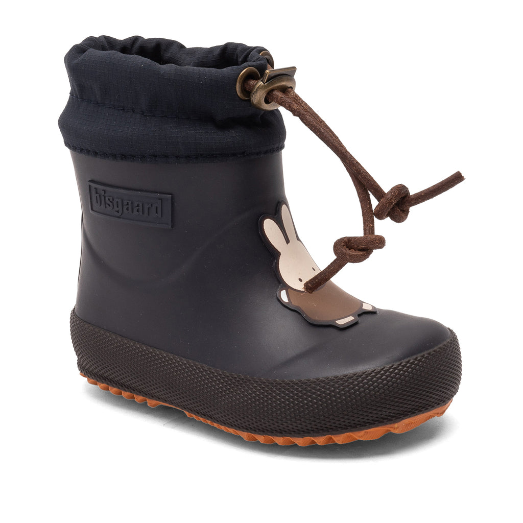 Thermo regenlaars - Miffy x Bisgaard thermo rubber - Dark navy - Natuurrubber & Wol - Bisgaard