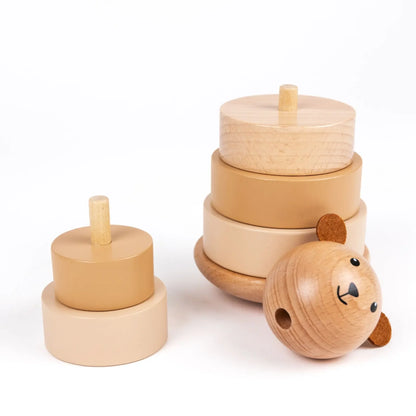 Marcel the Bear Stacking Toy - Wooden stacking toy - Egmont Toys