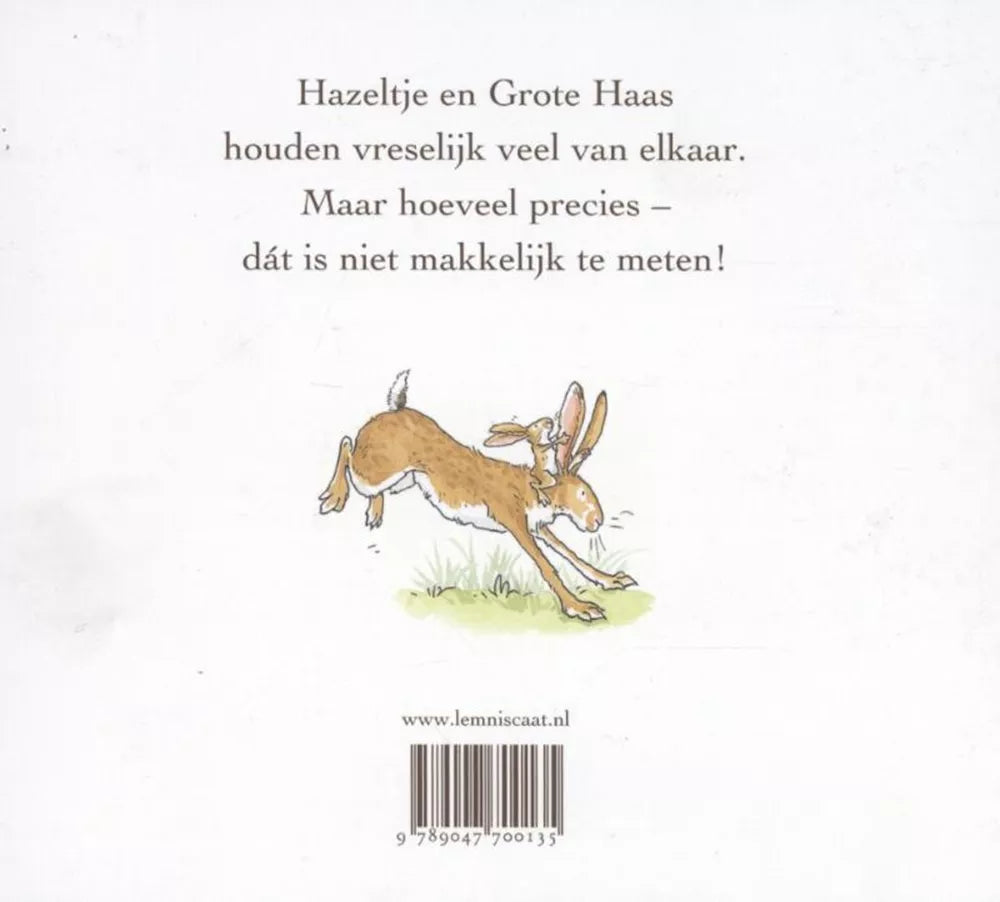 Raad eens hoeveel ik van je hou – Luxe kartonboek – 2+