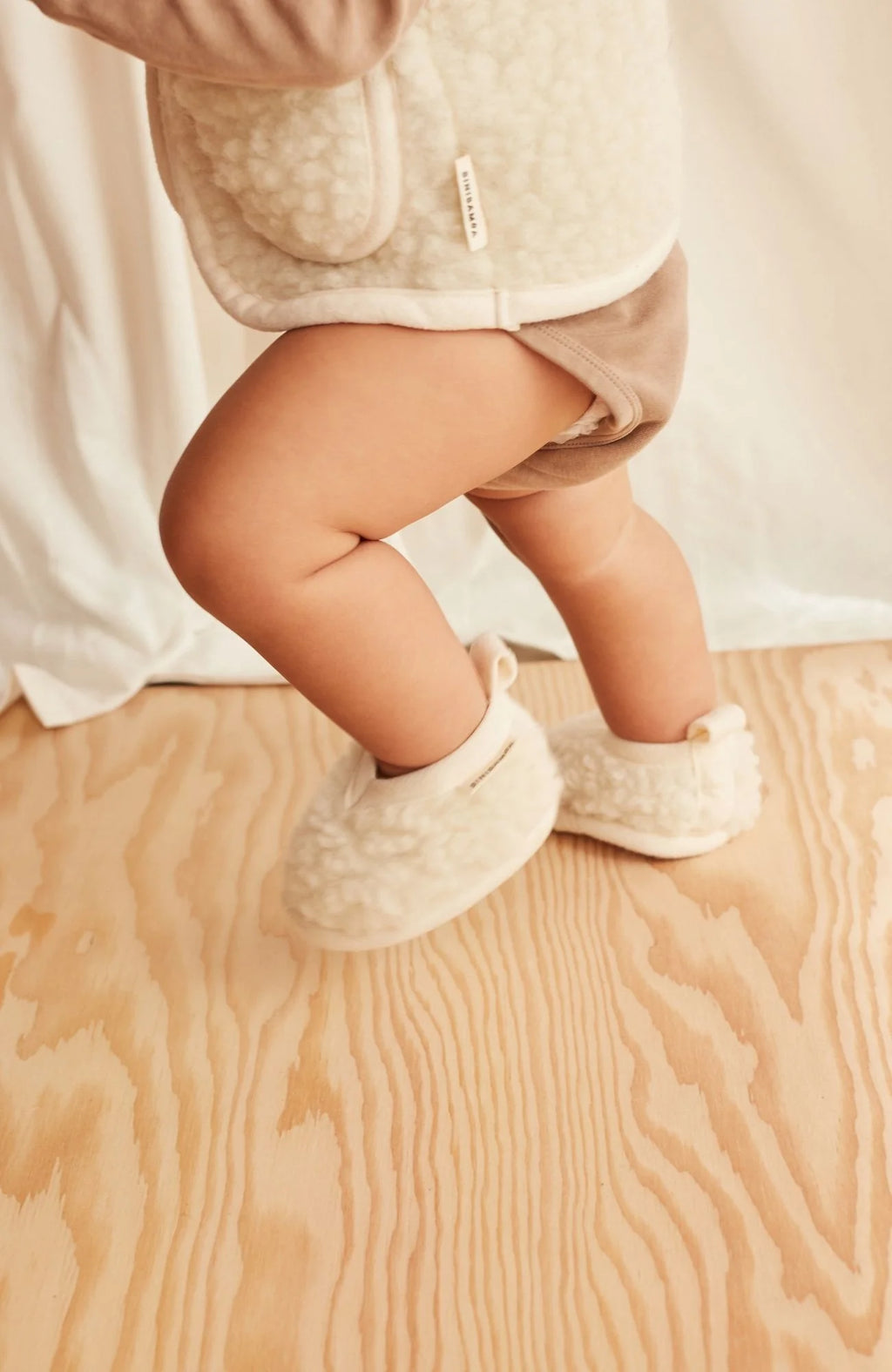 Merino wool booties - Binibooties - Milk - BINIBAMBA
