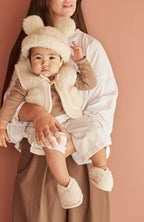 Merino wool booties - Binibooties - Milk - BINIBAMBA