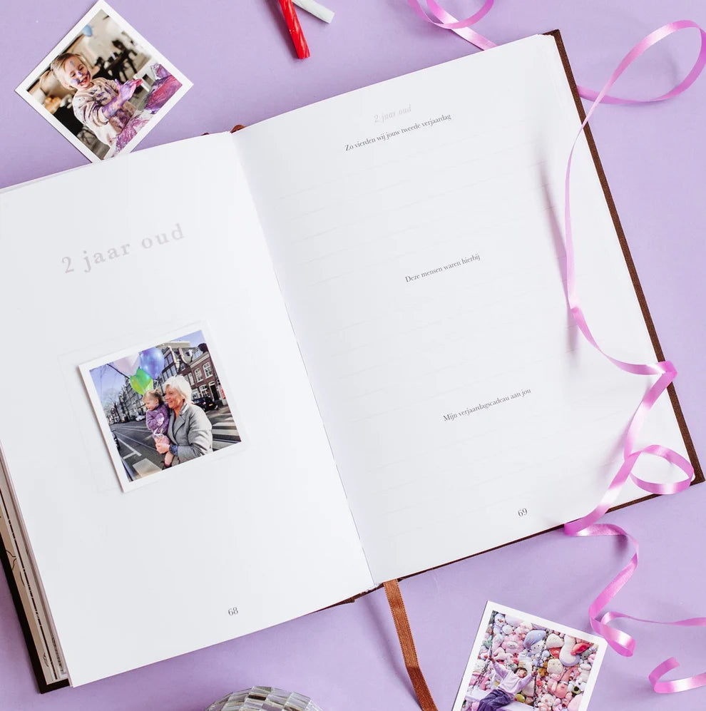 Sinds jij mijn kleinkind bent – Grandparent Memory Book with Keepsakes and Life Lessons for 10 Years – Birthlines