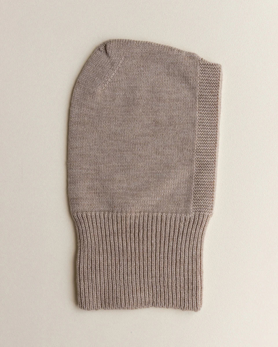 Balaclava - 100% extra fine Italiaanse merino wol - HVID