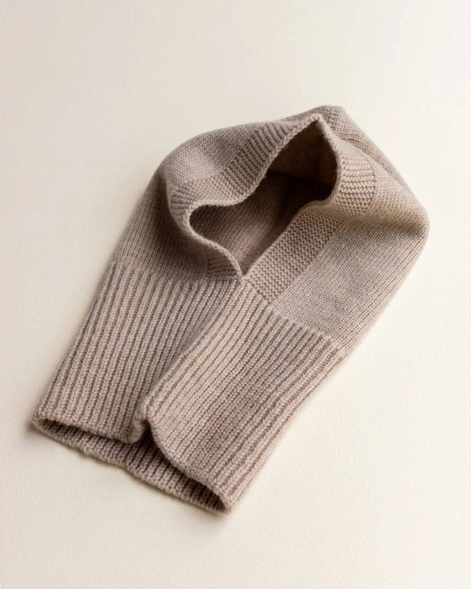 Balaclava - 100% extra fine Italiaanse merino wol - HVID