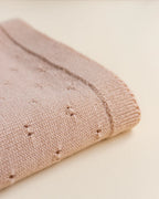 Baby Blanket Ajour - Bibi Blanket - Merino Wool - HVID