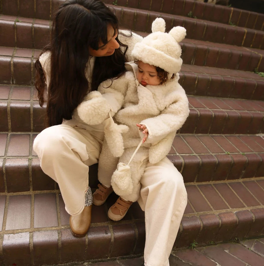 Merino Snugglesuit – Combi-pilote bébé en 100 % laine mérinos – BINIBAMBA