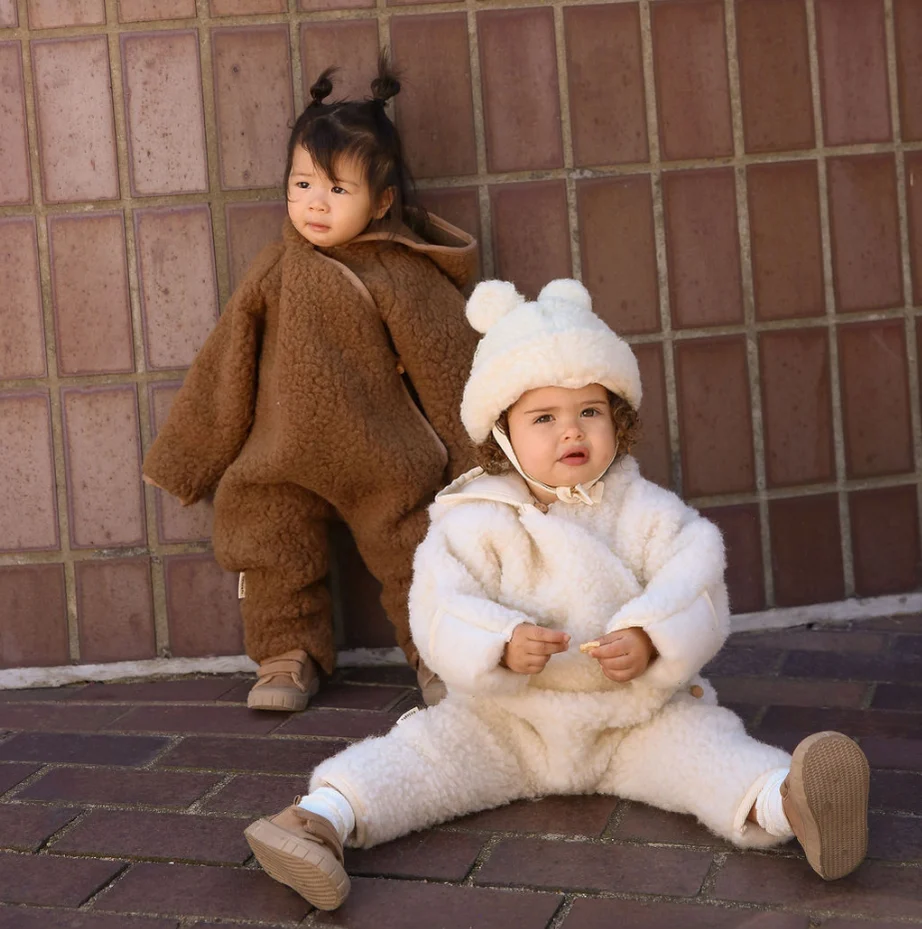 Merino Snugglesuit – Combi-pilote bébé en 100 % laine mérinos – BINIBAMBA