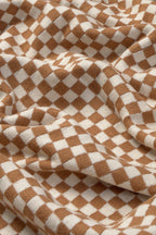 Gebreide deken Vichy Tiles - Toffee, Matcha & Ivory - 100% katoen - Lorena Canals - productfoto - afbeelding 5