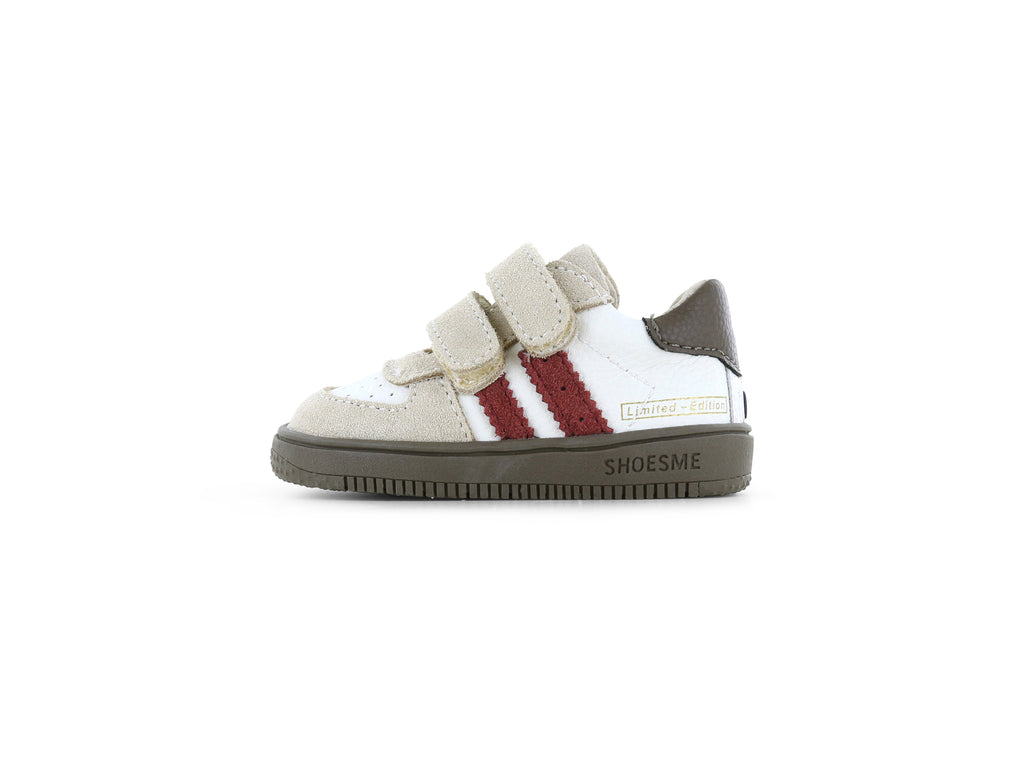Schweden Babysneaker ExtremeFlex® – Beige/Rot/Schwarz – Shoesme