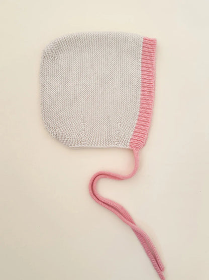 Bonnet Dolly - Babystrickmütze - Merinowolle - HVID