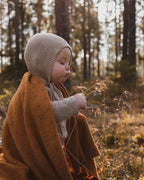 Bonnet Dolly - Baby Strikmutsje - Merinowol - HVID - productfoto - afbeelding 12